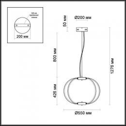 Подвесной светодиодный светильник Odeon Light Alfi 4024/99CL  - 2 купить